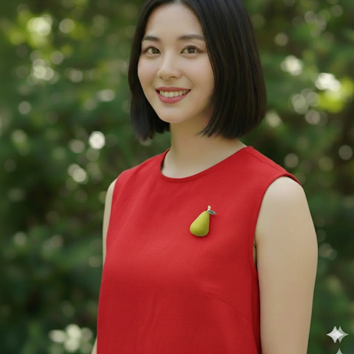 Pear Brooch