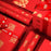 Gift Wrapping Paper Roll 5 Sheets - Gold Foil Dots on Red