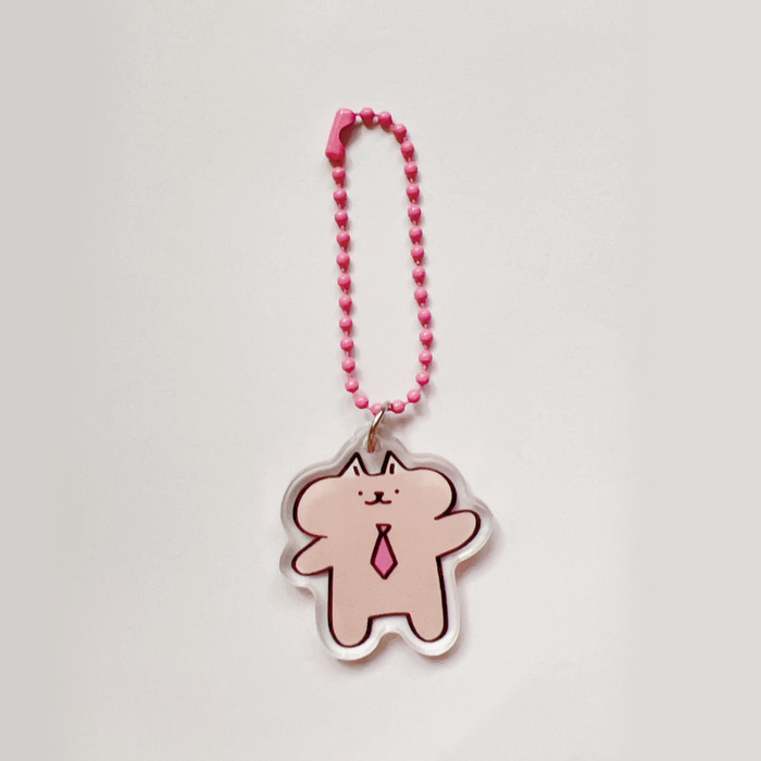 Business Cat Keychain