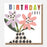 Greeting Card - Chequered Birthday Love Vase