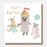 Greeting Card - Dress Up Birthday Princess Animals