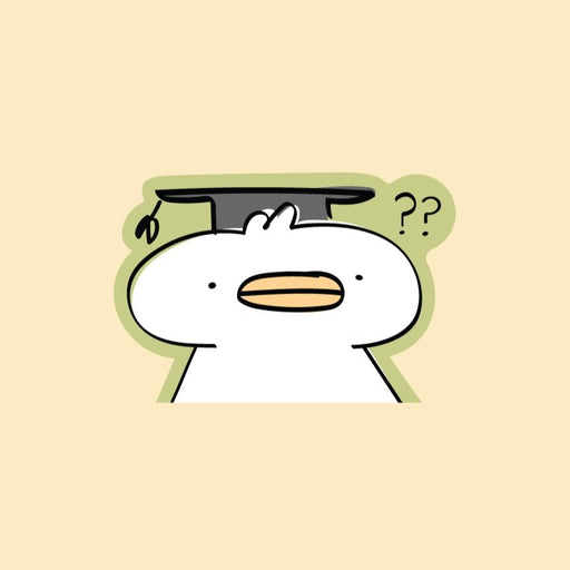 Grad Duck Sticker (Vinyl)