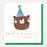 Greeting Card - Bday Bear in Blue Party Hat