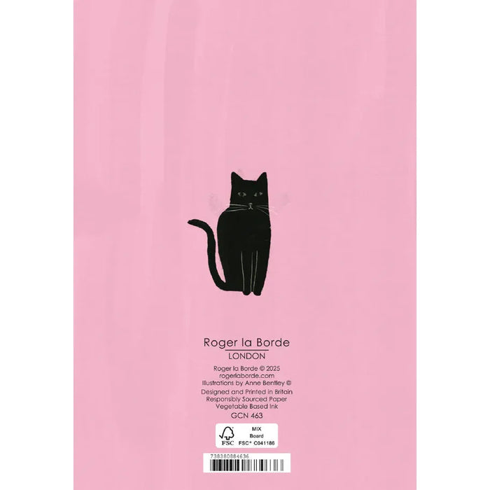 Greeting Card - Cats on Pink