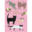 Greeting Card - Cats on Pink