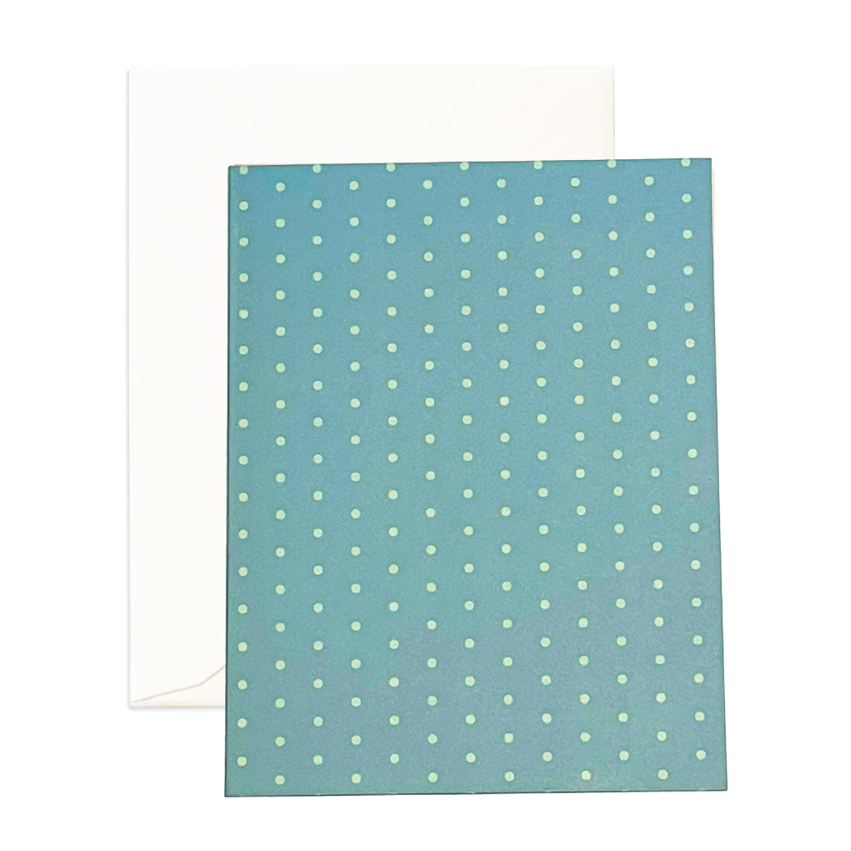 Greeting Card - Classic Blue White Dots