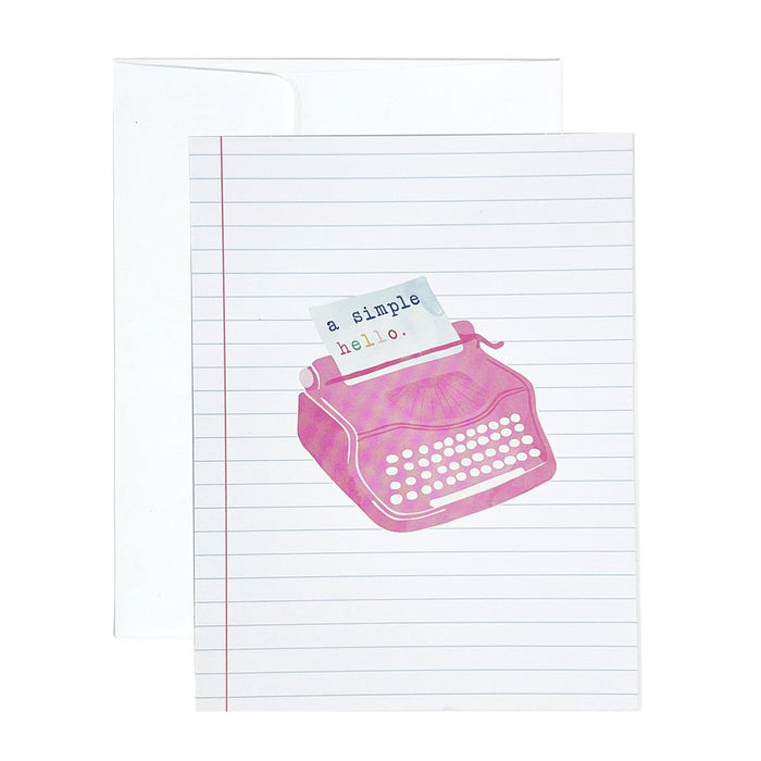 Greeting Card - JIG A Simple Hello