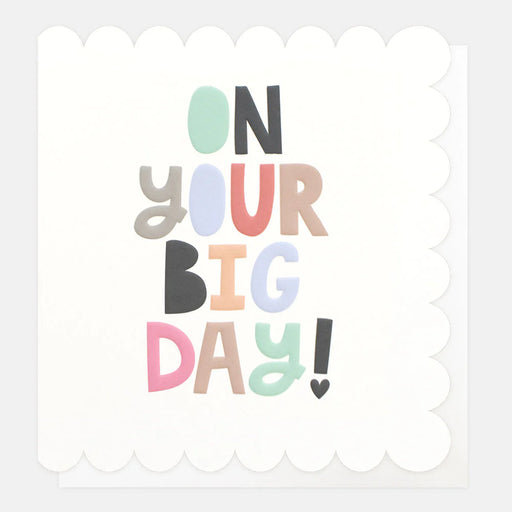 Greeting Card - Happy Words On Your Big Day