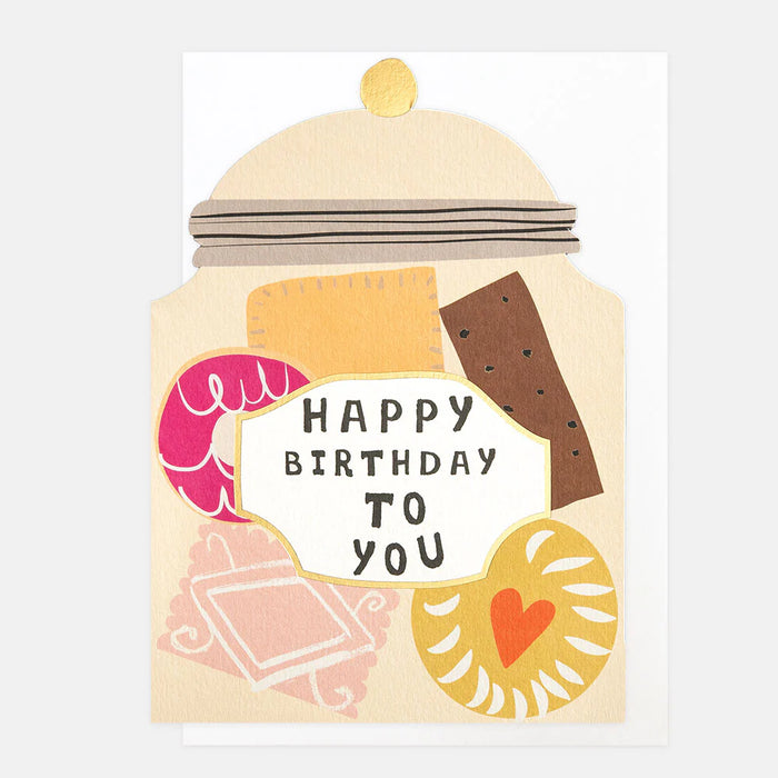 Greeting Card - Little Treats Birthday Biscuit Jar