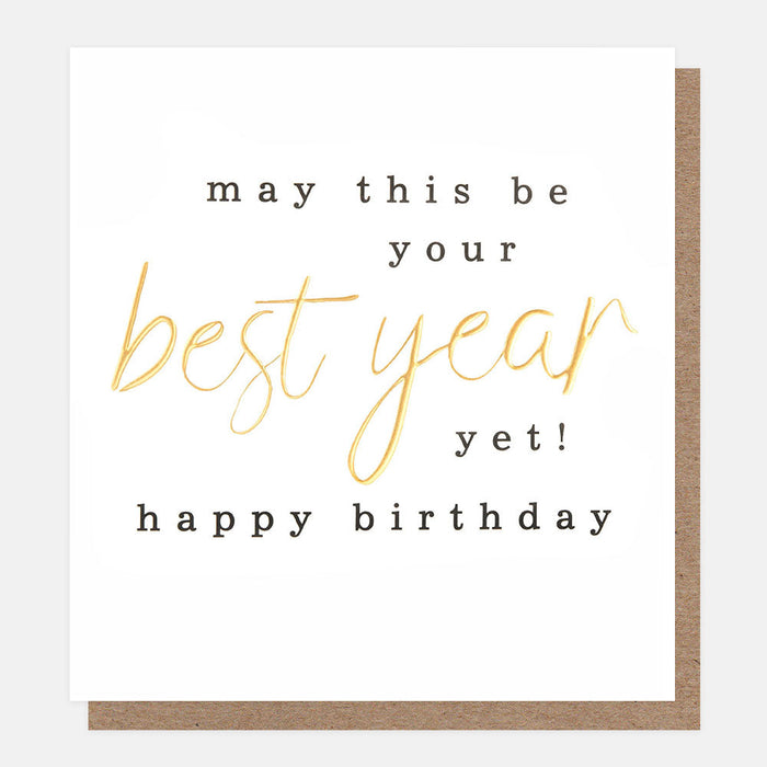 Greeting Card - May This Be Your Best Year Yet!