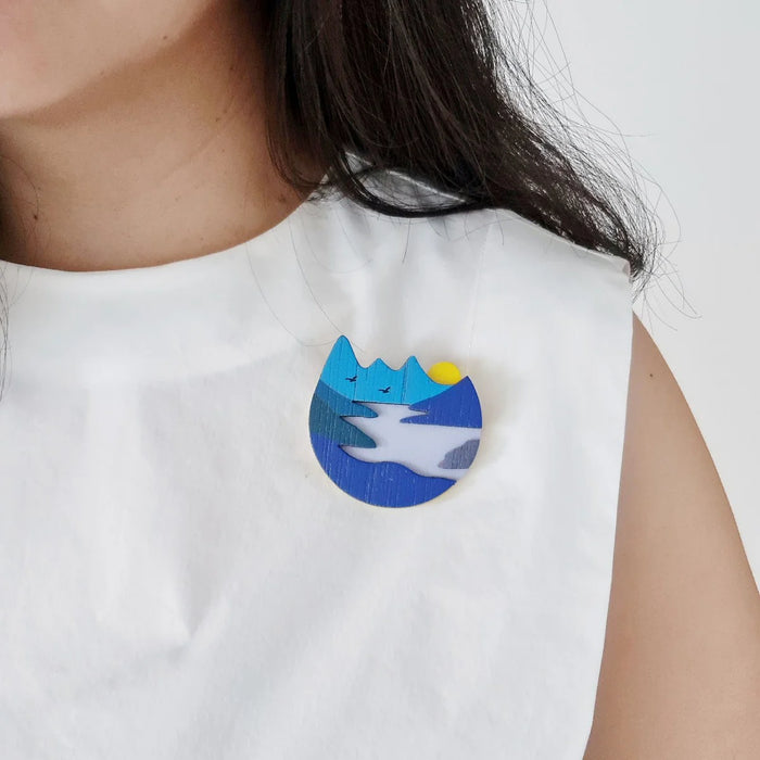 Lake Toba Brooch