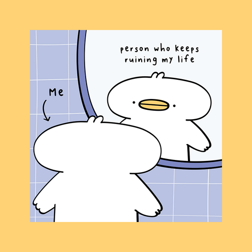 Me VS The Person Ruining My Life Card (15x15cm)