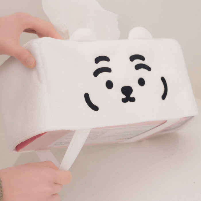 Muzik Tiger Tissue Box Cover - White Tiger