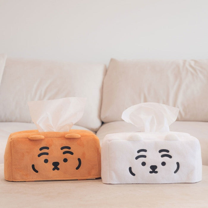 Muzik Tiger Tissue Box Cover - White Tiger