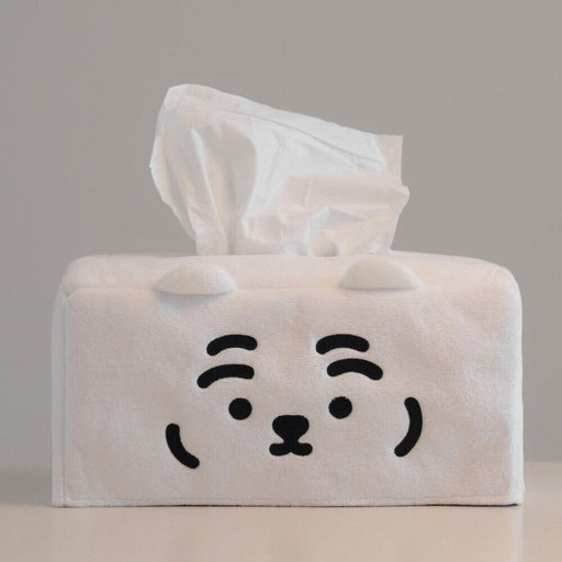 Muzik Tiger Tissue Box Cover - White Tiger