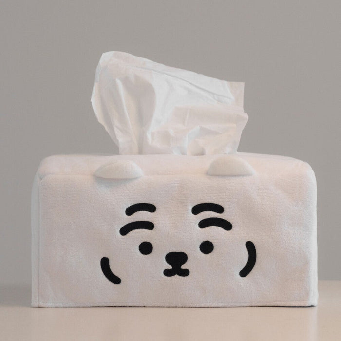 Muzik Tiger Tissue Box Cover - White Tiger