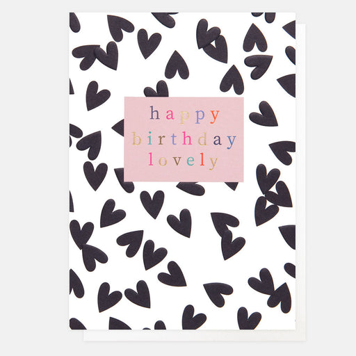 Greeting Card - Pattern Work Birthday Lovely Hearts