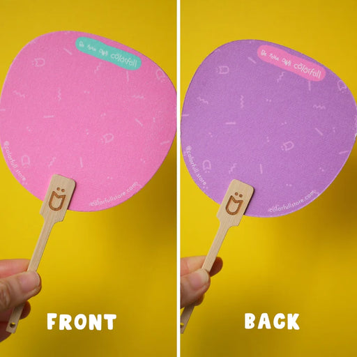 (Pink/Purple) Handheld Fan