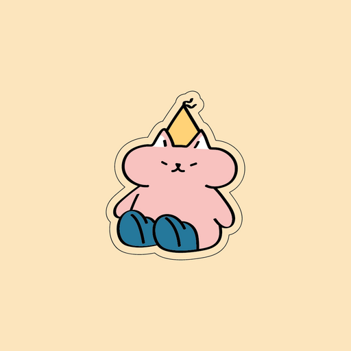 Rainboot Cat Keychain