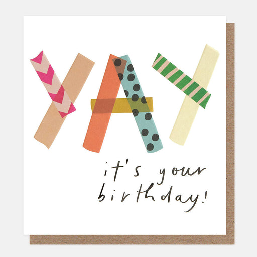 Greeting Card - Washi Yah Its Your Birthday Text
