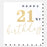 Greeting Card - Gold Happy 21st Birthday