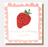 Greeting Card - Border Birthday Sweetie Strawberry