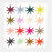 Greeting Card - Blank Colourful Stars