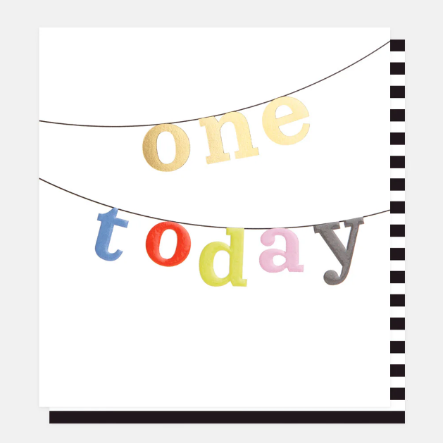 Greeting Card - One Today Bunting