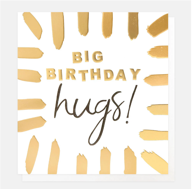 Greeting Card - Born 2 Shine Big Birthday Hugs