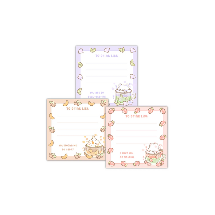 Seasons Drinks Spring Memopad Dachi (Orange)