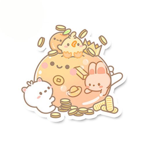 Sticker Flake - Golden Blobbie