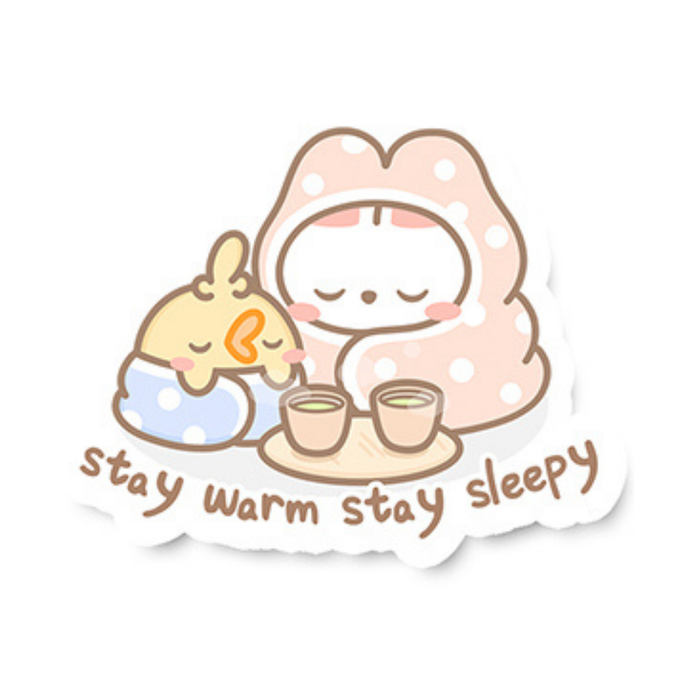 Sticker Flake - Stay Warm Stay Sleepy