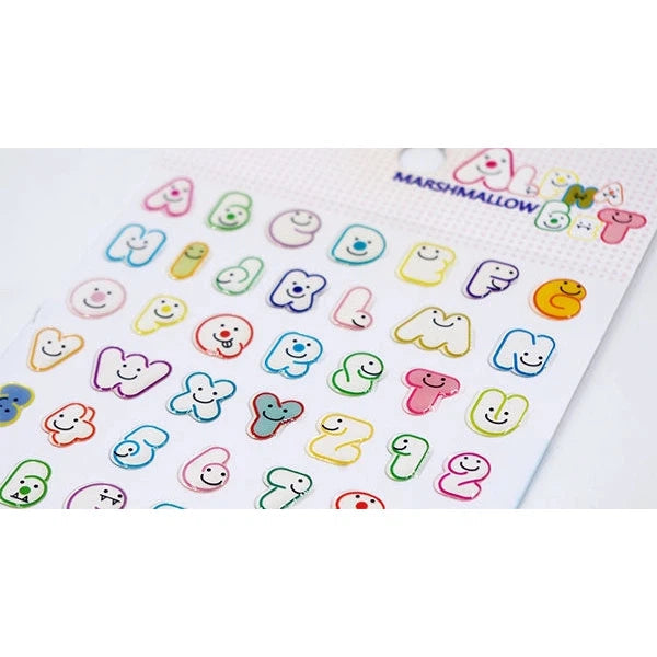 Sticker - Marshmallow Alphabet