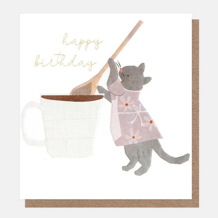 Greeting Card - Tiny Moments Birthday Cat Mug