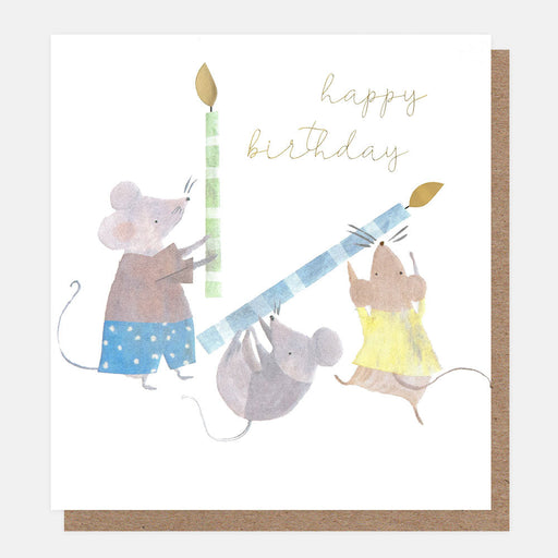 Greeting Card - Tiny Moments Birthday Trio Mice