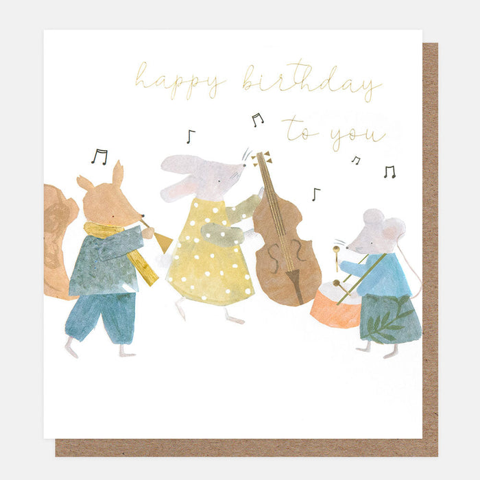Greeting Card - Tiny Moments Birthday Music Animal