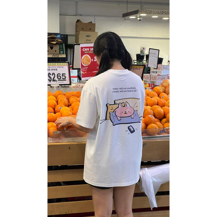 Today I Will Not Overthink White Shirt - Size XXL