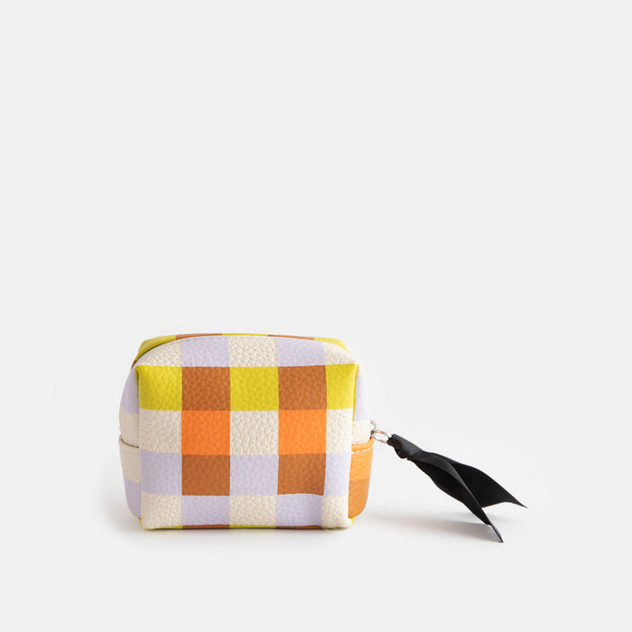 Ultra Mini Cosmetic Bag Multi Check