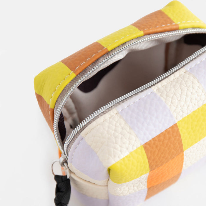 Ultra Mini Cosmetic Bag Multi Check