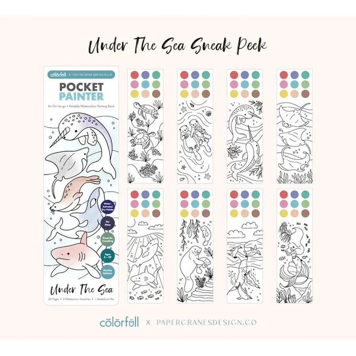 Under The Sea Pocket Painter (Ages 3-99) x Papercranes Design