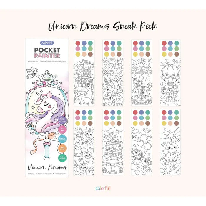 Unicorn Dreams Pocket Painter (Ages 3-99)
