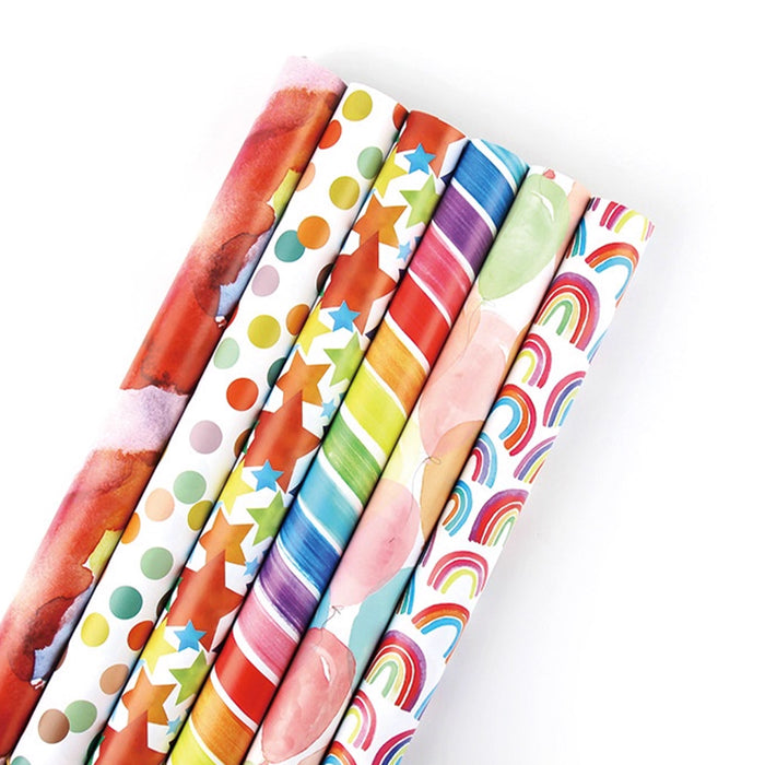 Gift Wrapping Paper Roll - 3M Colourful Polka Dots