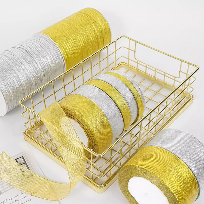 Gift Wrapping Ribbon Thick (2.5cm) - 91M Silver