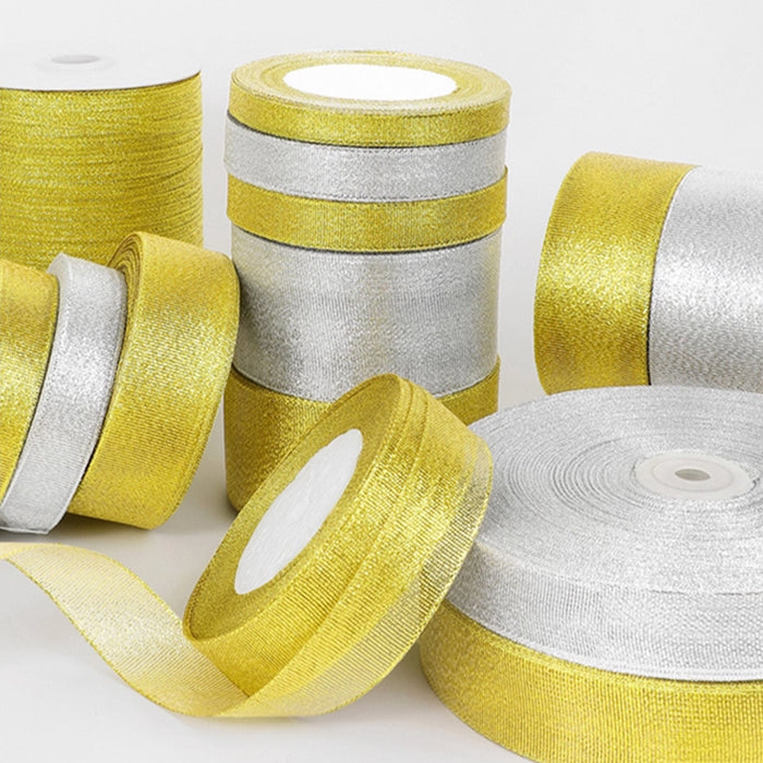 Gift Wrapping Ribbon Thick (2.5cm) - 91M Silver