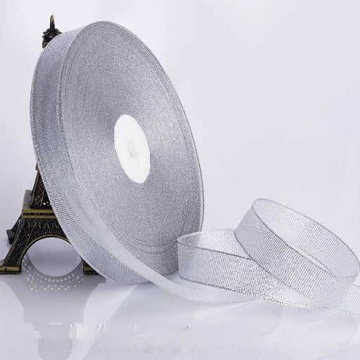 Gift Wrapping Ribbon Thick (2.5cm) - 91M Silver