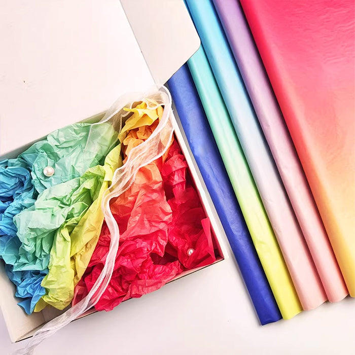 Gift Wrapping Tissue Paper (5 Sheets) - Purple Pink Ombre